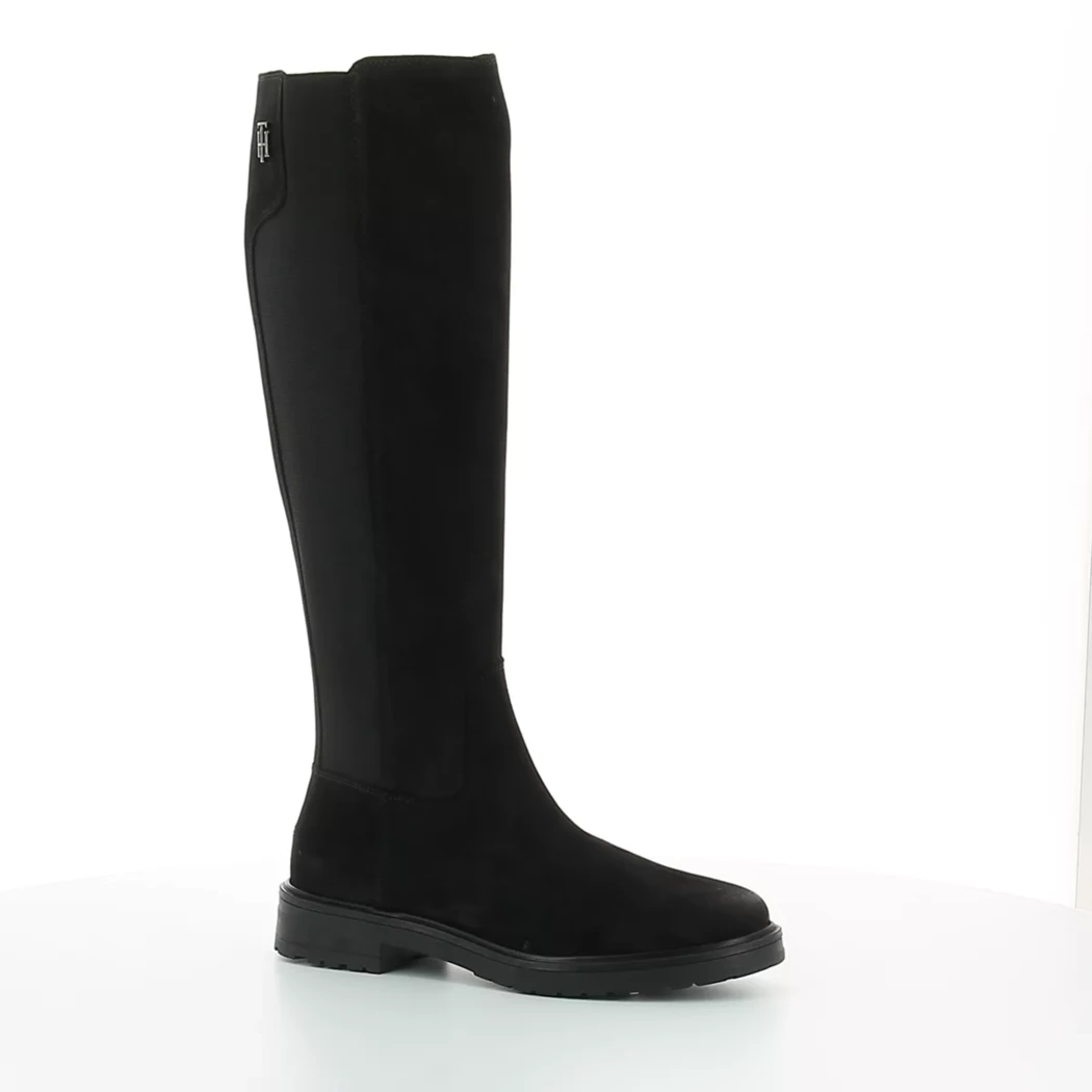 Image (1) de la chaussures Tommy Hilfiger - Bottes Noir en Cuir nubuck