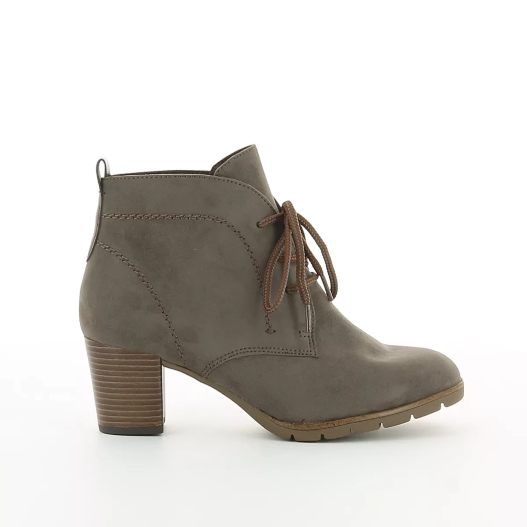 Image (2) de la chaussures Marco Tozzi - Bottines Taupe en Cuir synthétique