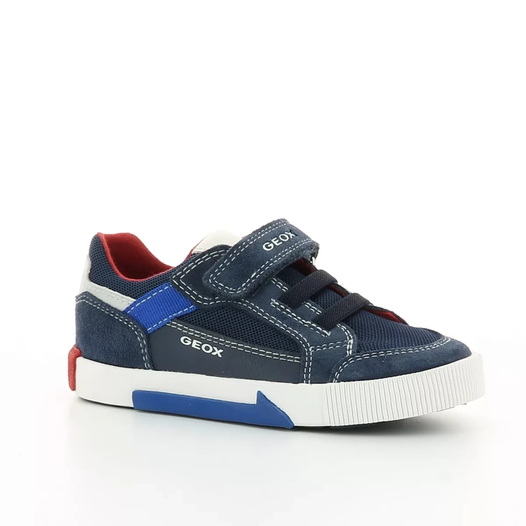 Image (1) de la chaussures Geox - Baskets Bleu en Cuir nubuck