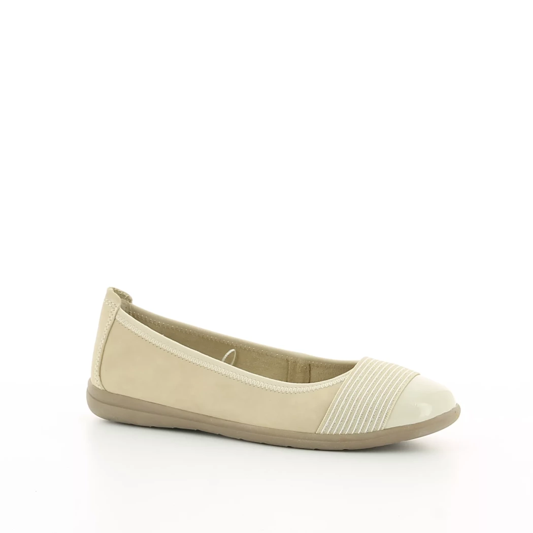 Image (1) de la chaussures Jana - Ballerines Beige en Cuir