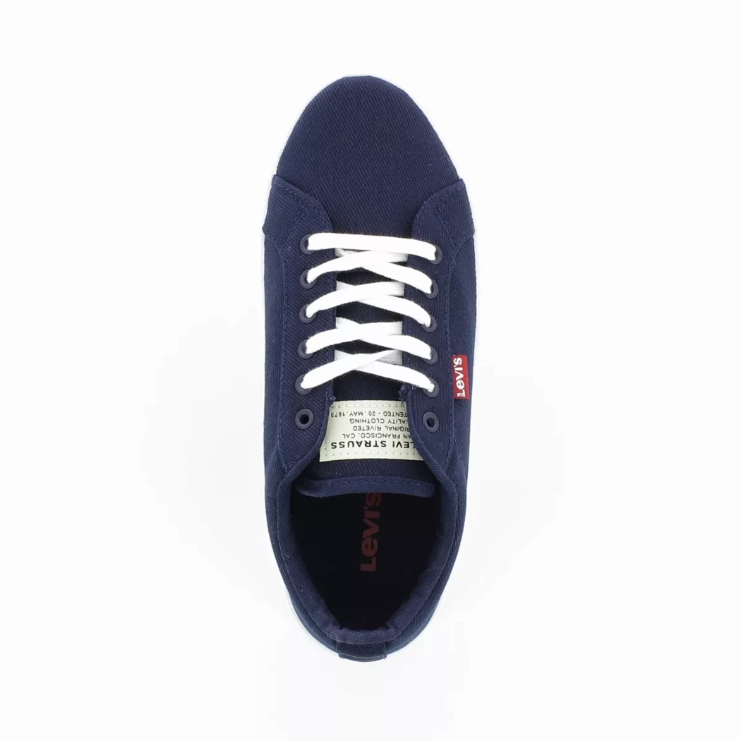 Image (6) de la chaussures Levi's - Baskets Bleu en Textile