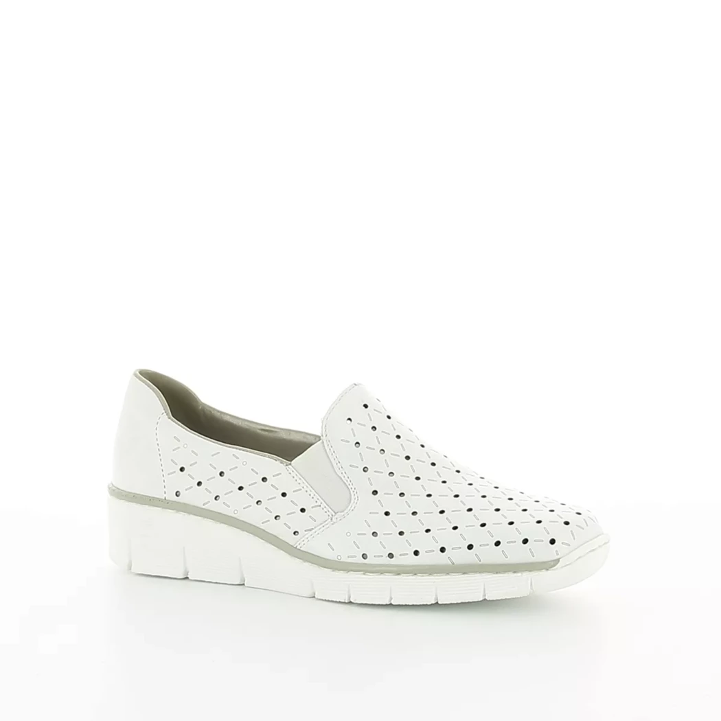 Image (1) de la chaussures Rieker - Mocassins Blanc en Cuir