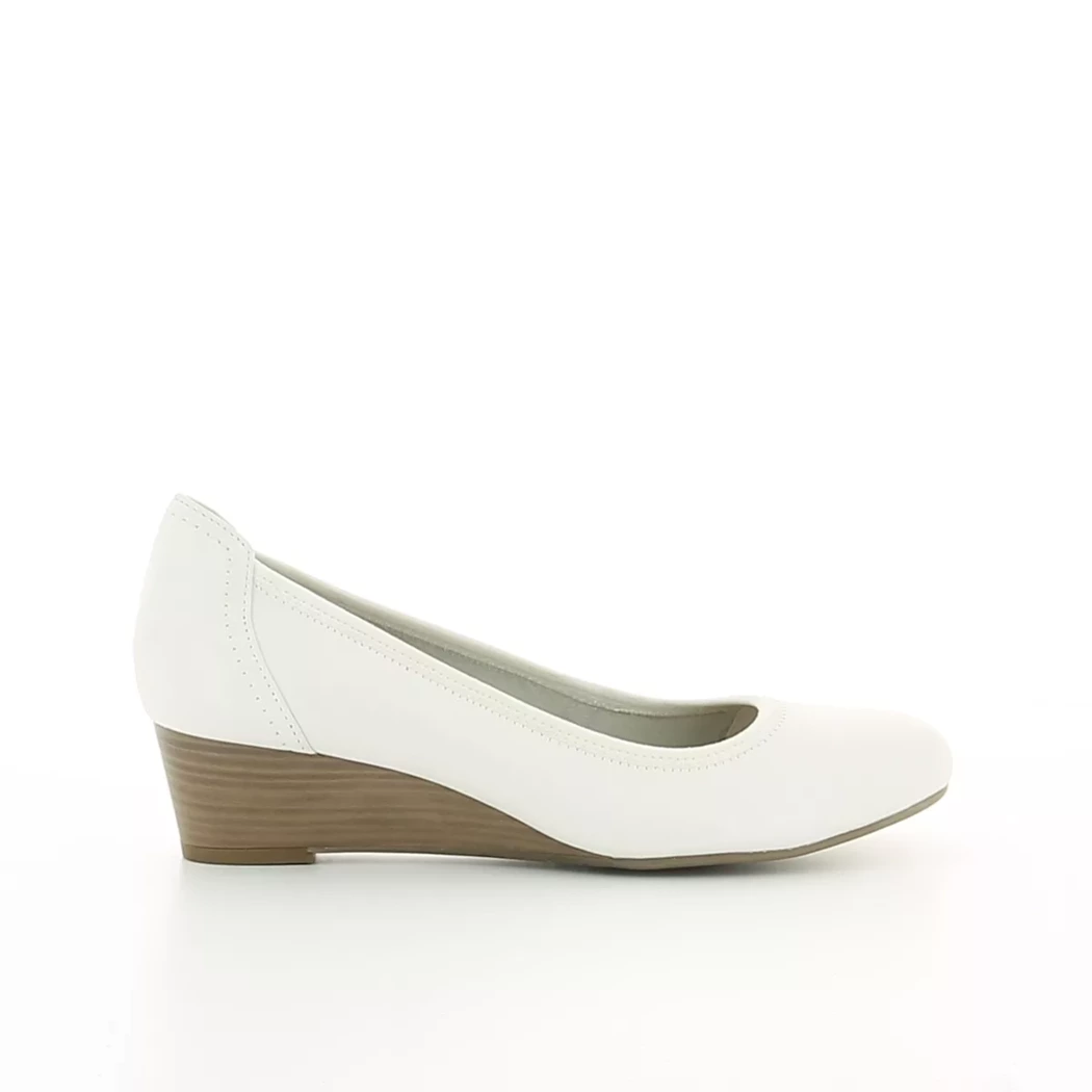 Image (2) de la chaussures Tamaris - Escarpins Blanc en Cuir