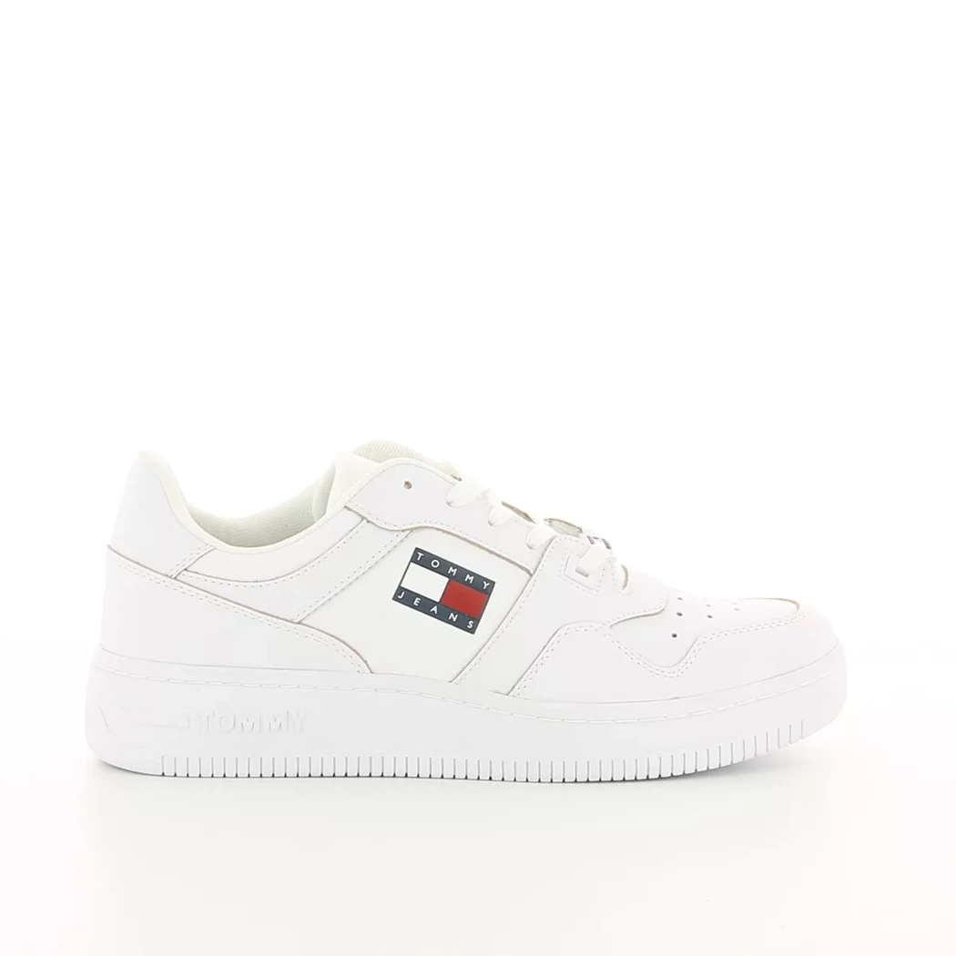 Image (2) de la chaussures Tommy jeans - Baskets Blanc en Cuir et textile