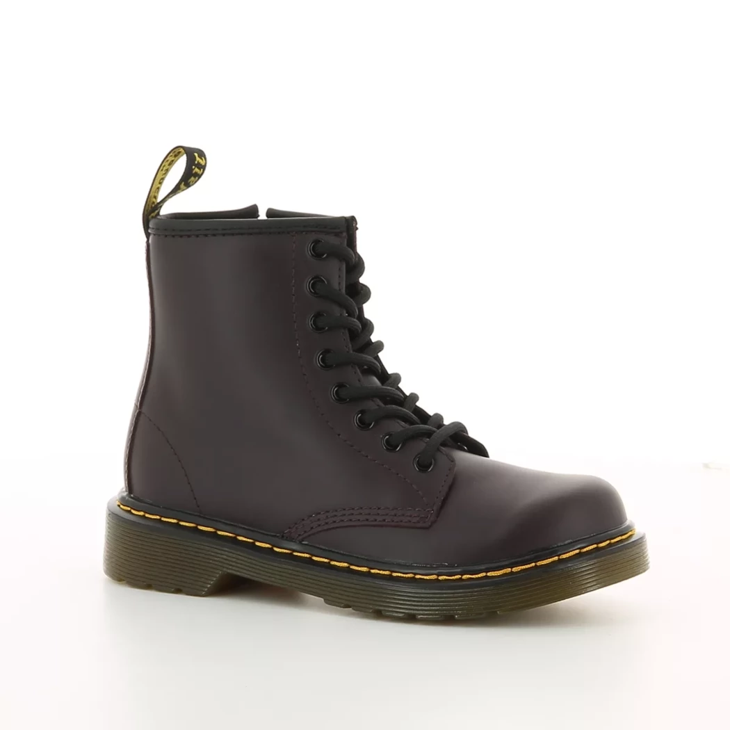 Image (1) de la chaussures Dr. Martens - Bottines Bordeaux en Cuir