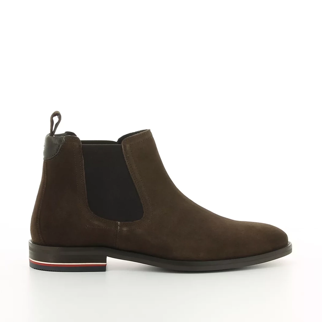 Image (2) de la chaussures Tommy jeans - Boots Marron en Cuir nubuck