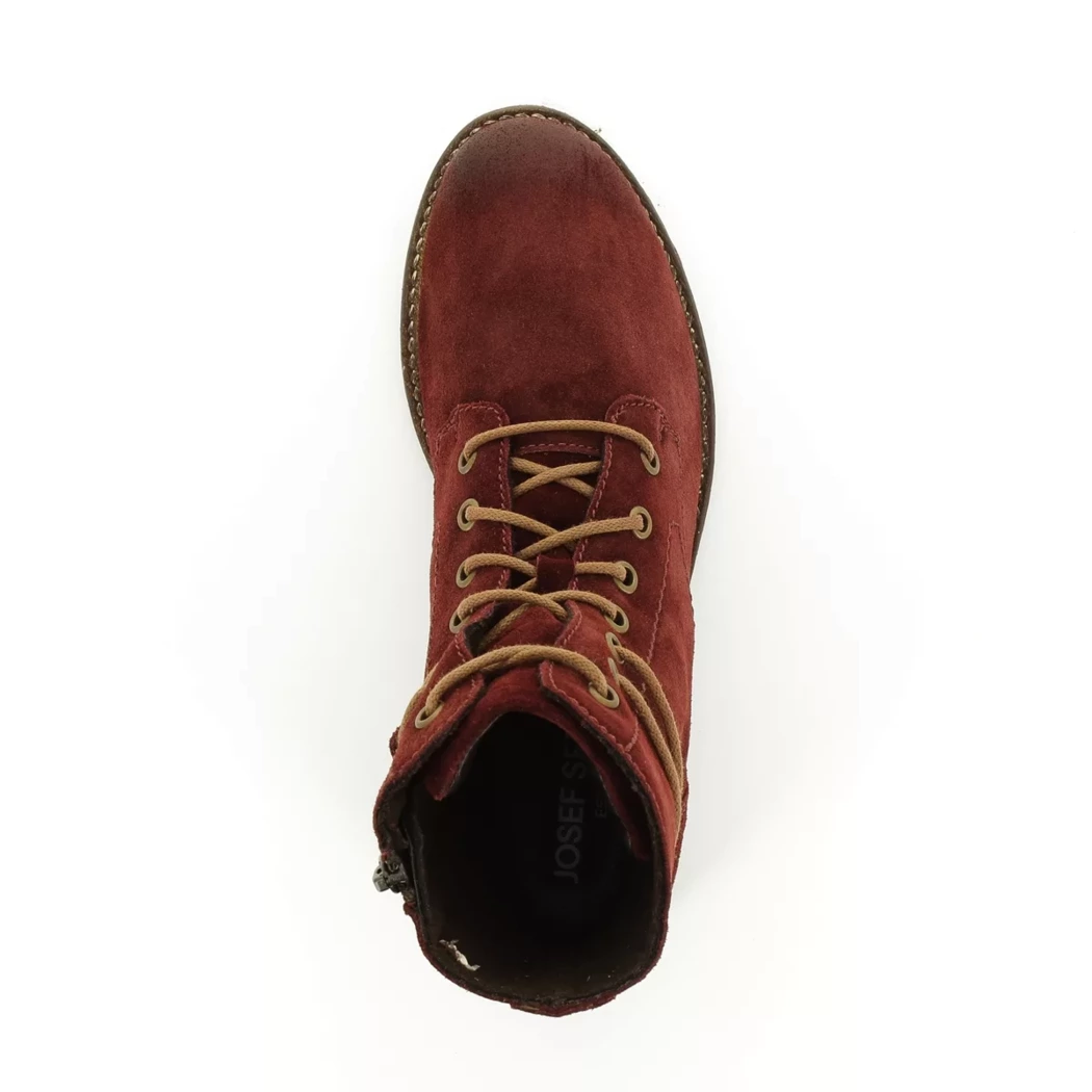 Image (6) de la chaussures Josef Seibel - Bottines Bordeaux en Cuir nubuck