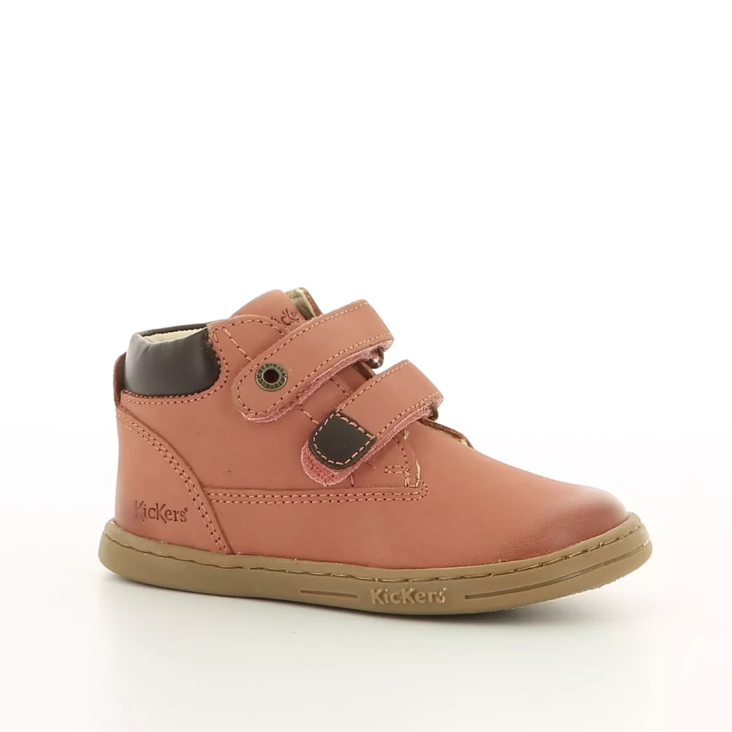 Image (1) de la chaussures Kickers - Bottines Rose en Cuir nubuck