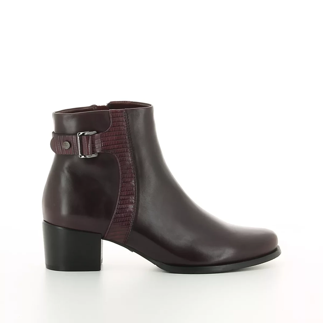 Image (2) de la chaussures Regarde le ciel - Boots Bordeaux en Cuir