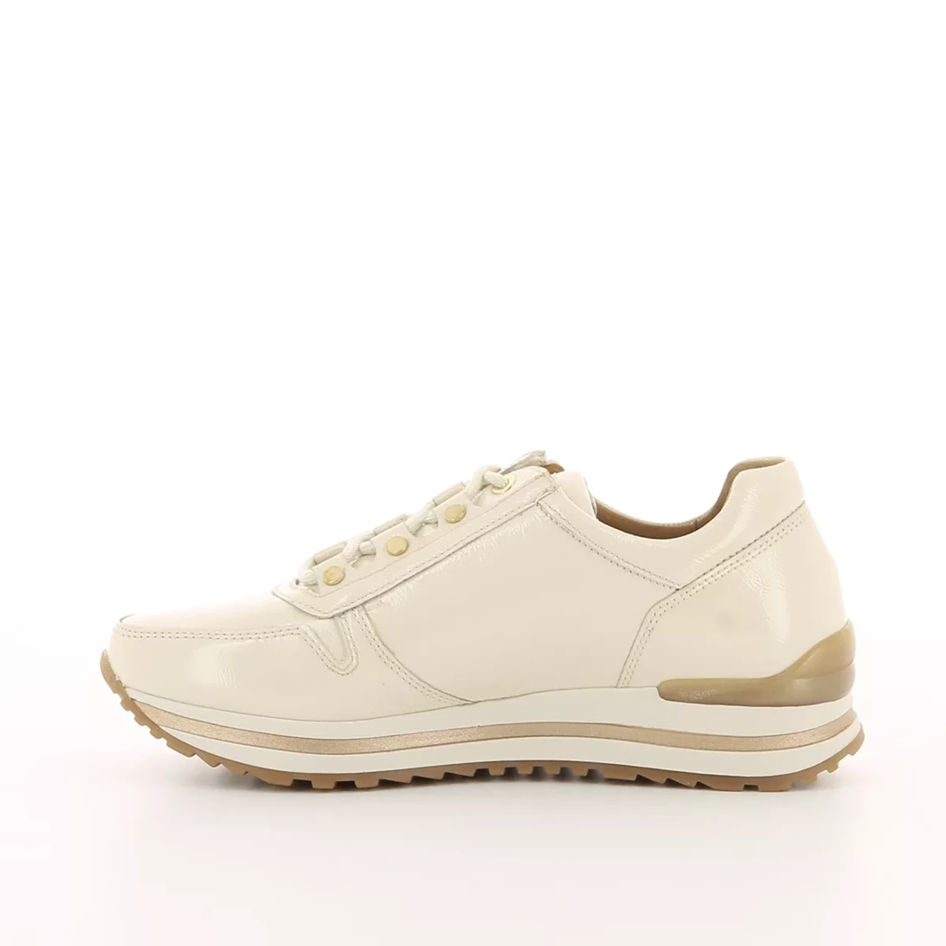 Image (4) de la chaussures Gabor - Baskets Beige en Cuir vernis