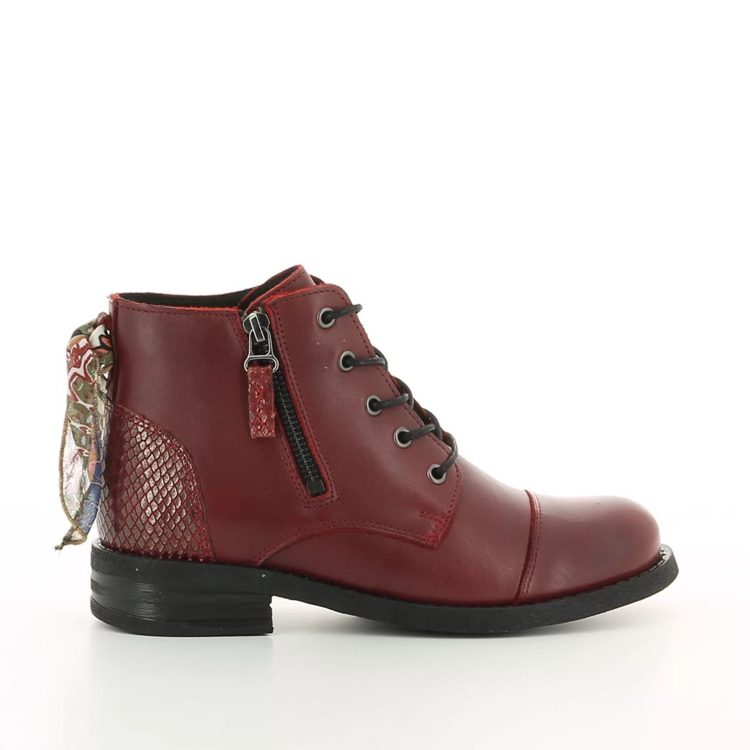 Image (2) de la chaussures Goodstep - Bottines Bordeaux en Cuir