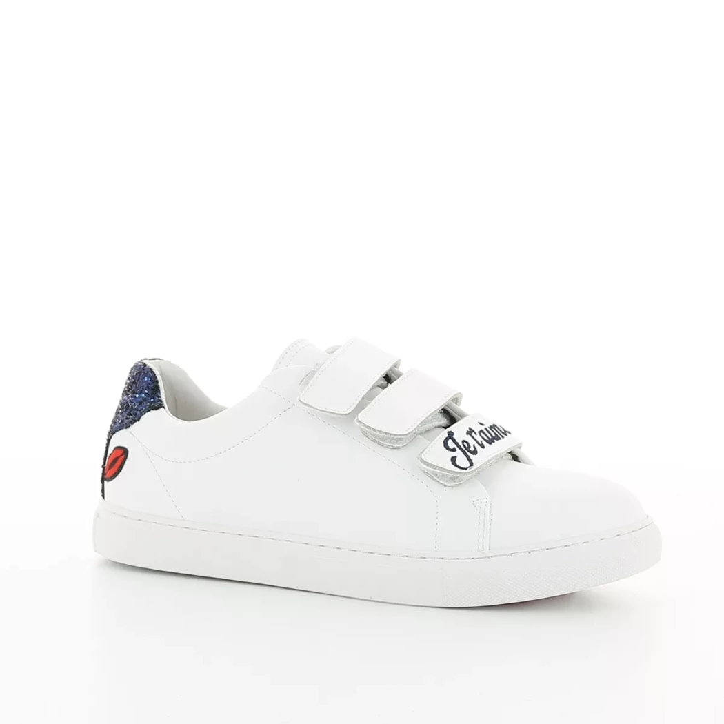 Image (1) de la chaussures Bons baisers de Paname - Baskets Blanc en Cuir