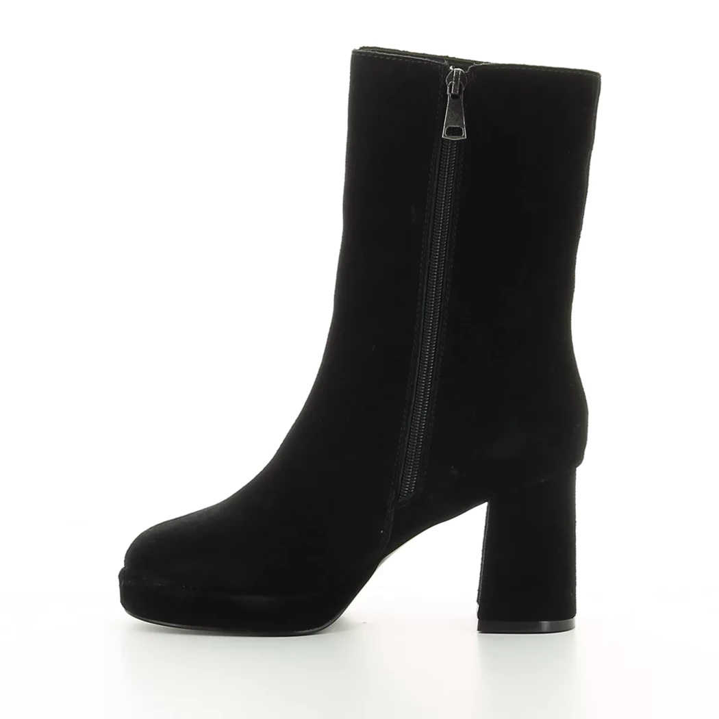 Image (4) de la chaussures Poelman - Boots Noir en Cuir nubuck