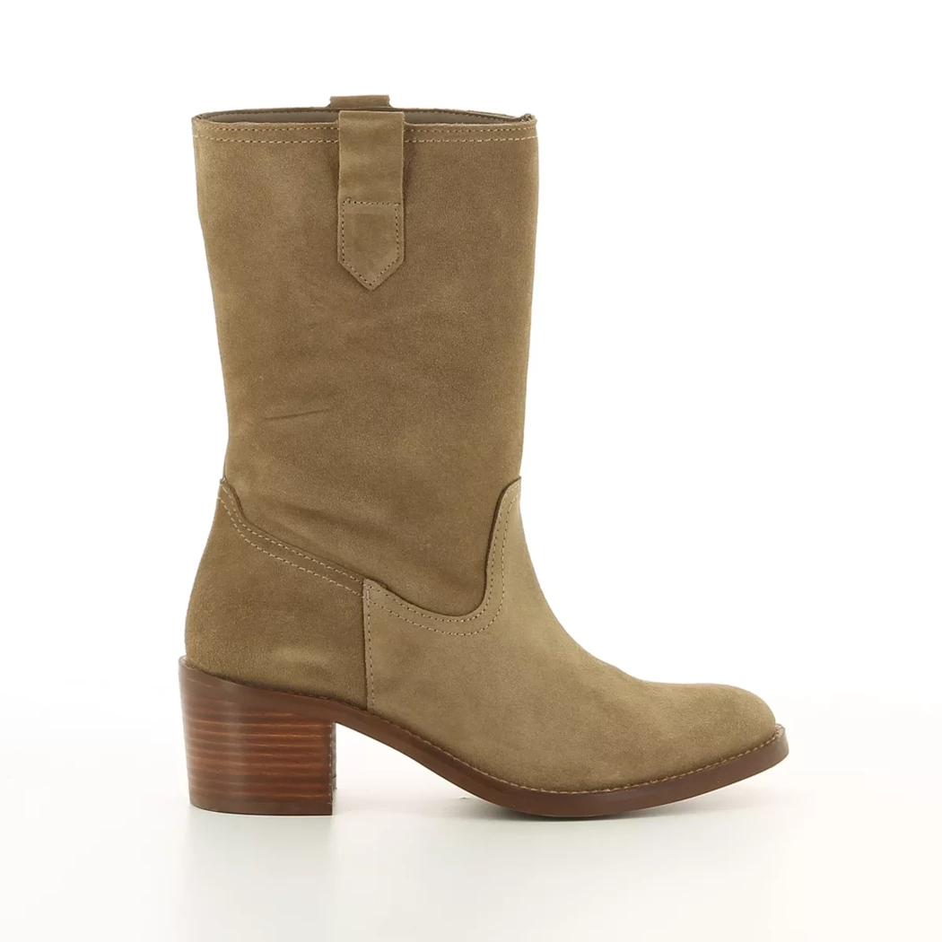 Image (2) de la chaussures Patricia Miller - Boots Taupe en Cuir nubuck