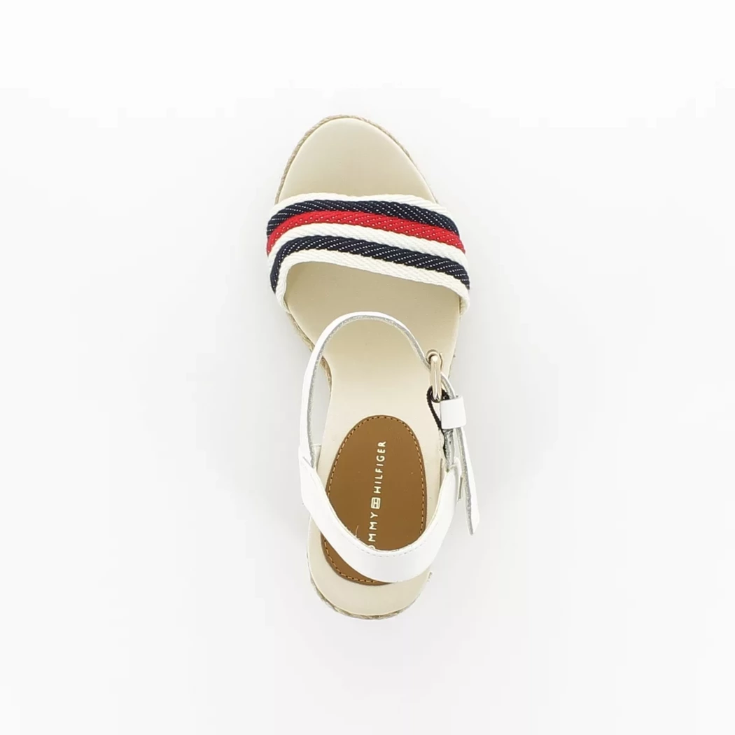 Image (6) de la chaussures Tommy Hilfiger - Sandales et Nu-Pieds Blanc en Textile