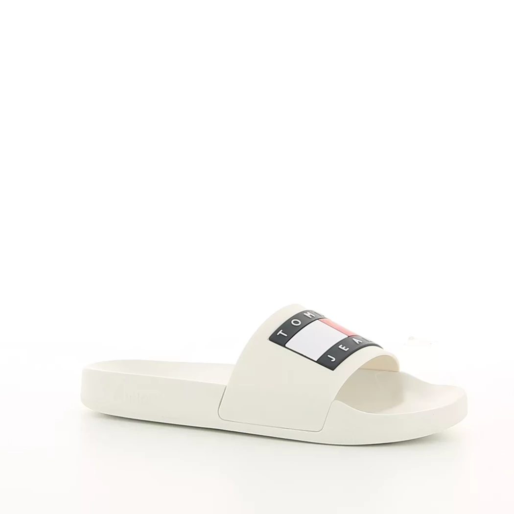 Image (1) de la chaussures Tommy jeans - Tongs et Plage Blanc en Caoutchouc