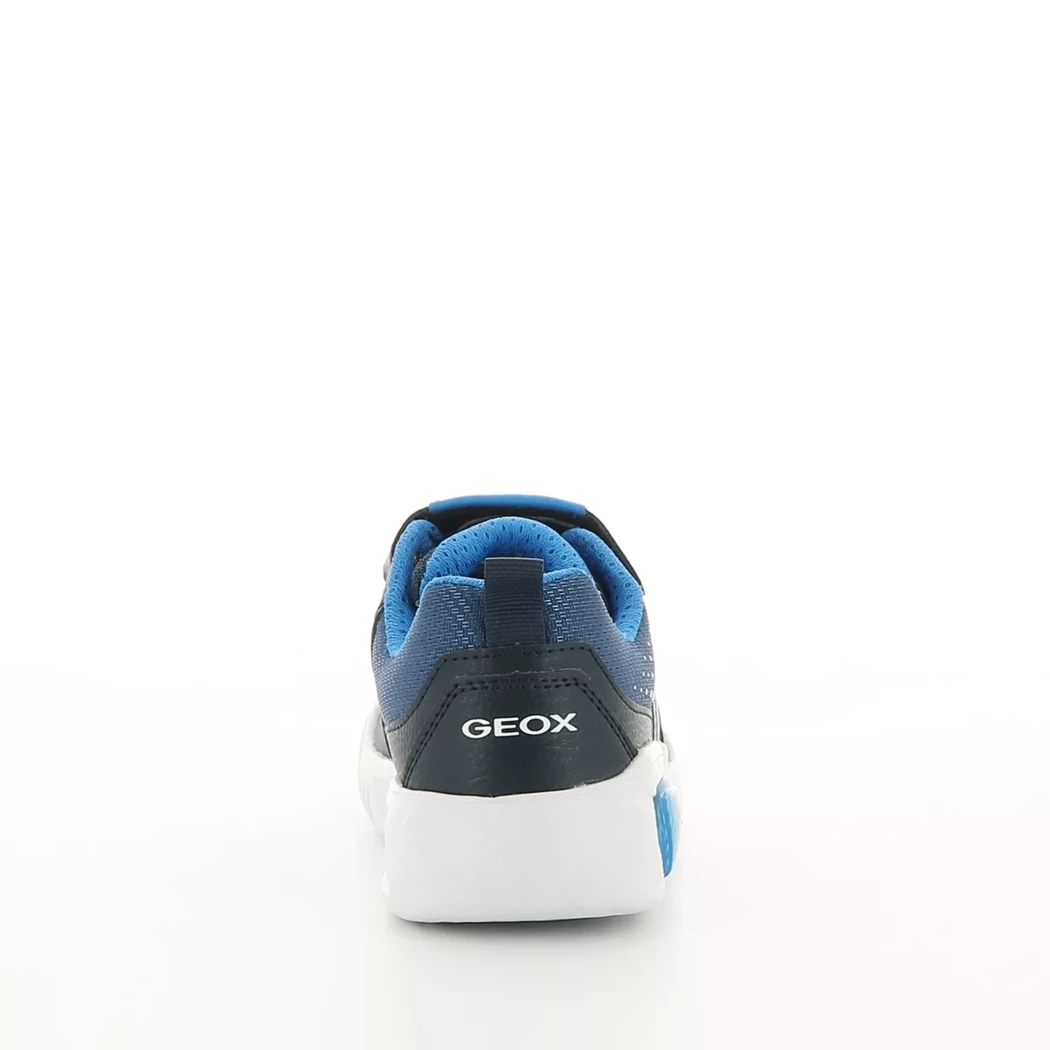 Image (3) de la chaussures Geox - Baskets Bleu en Cuir synthétique