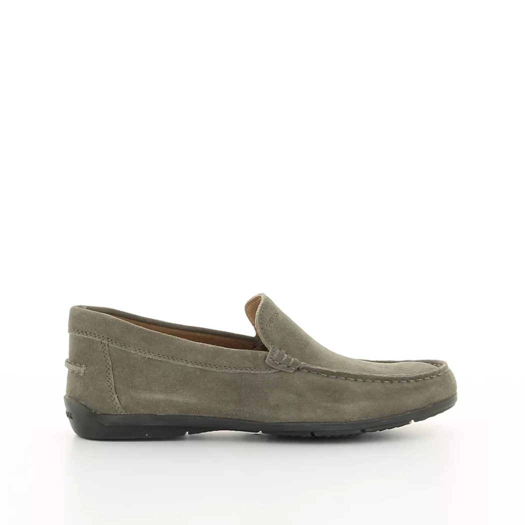 Image (2) de la chaussures Geox - Mocassins Taupe en Cuir nubuck