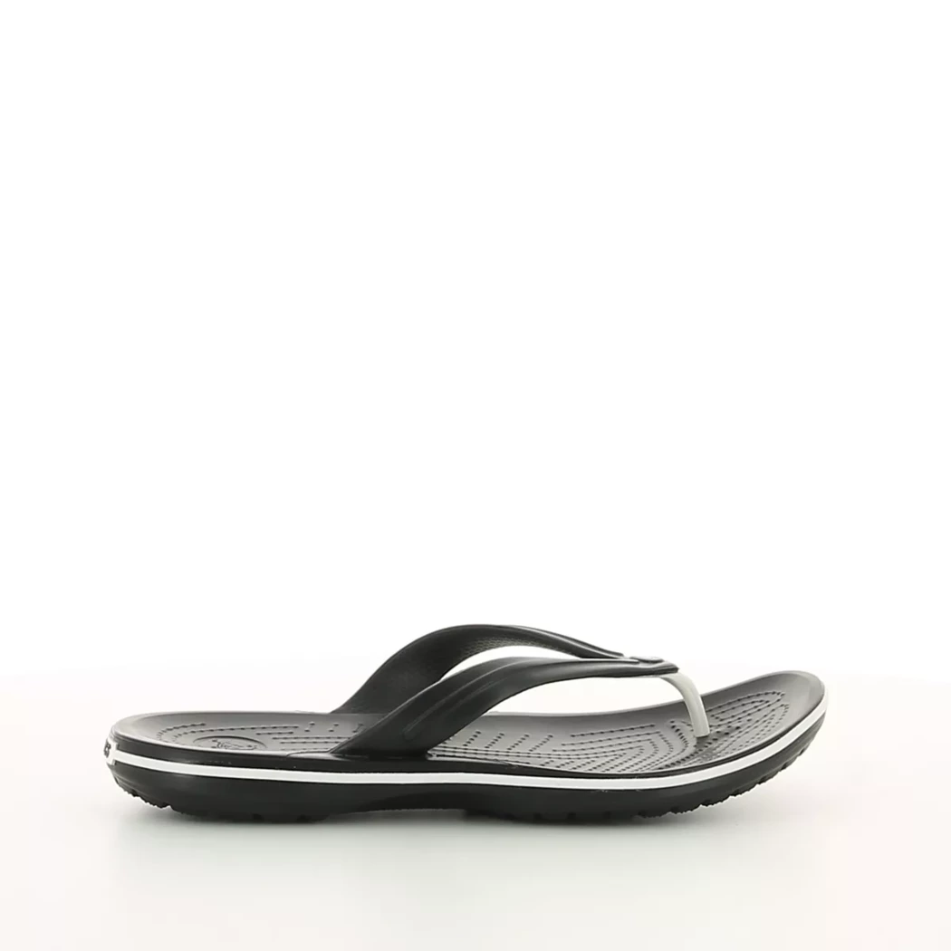 Image (2) de la chaussures Crocs - Tongs et Plage Noir en Caoutchouc