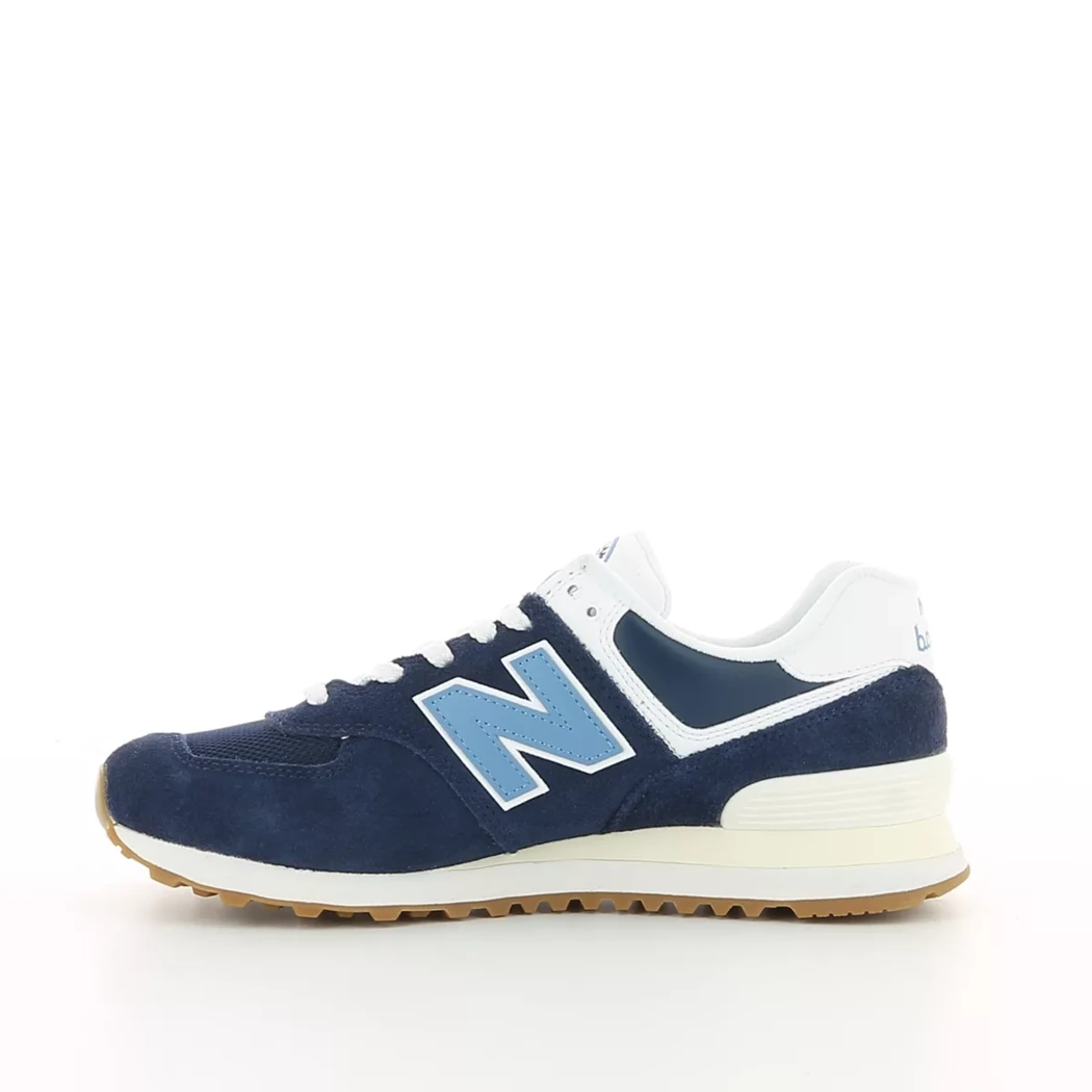 Image (4) de la chaussures New Balance - Baskets Bleu en Cuir nubuck