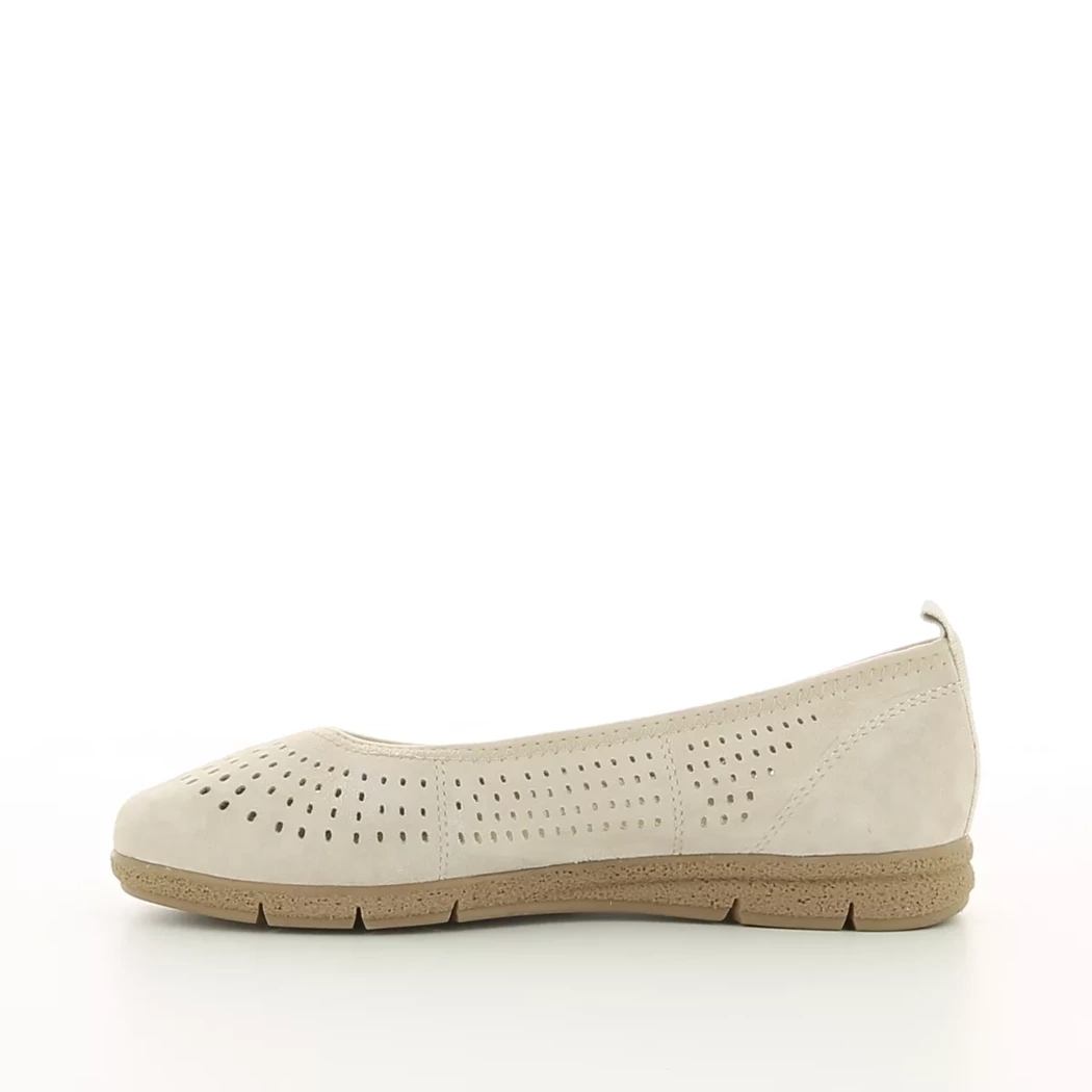 Image (4) de la chaussures Tamaris Comfort - Ballerines Beige en Cuir nubuck