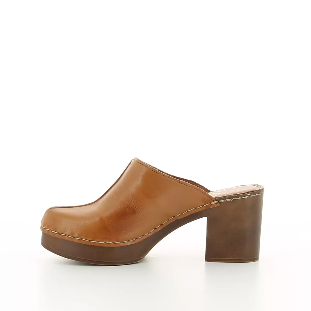 Image (4) de la chaussures Dozo - Mules et Sabots Cuir naturel / Cognac en Cuir