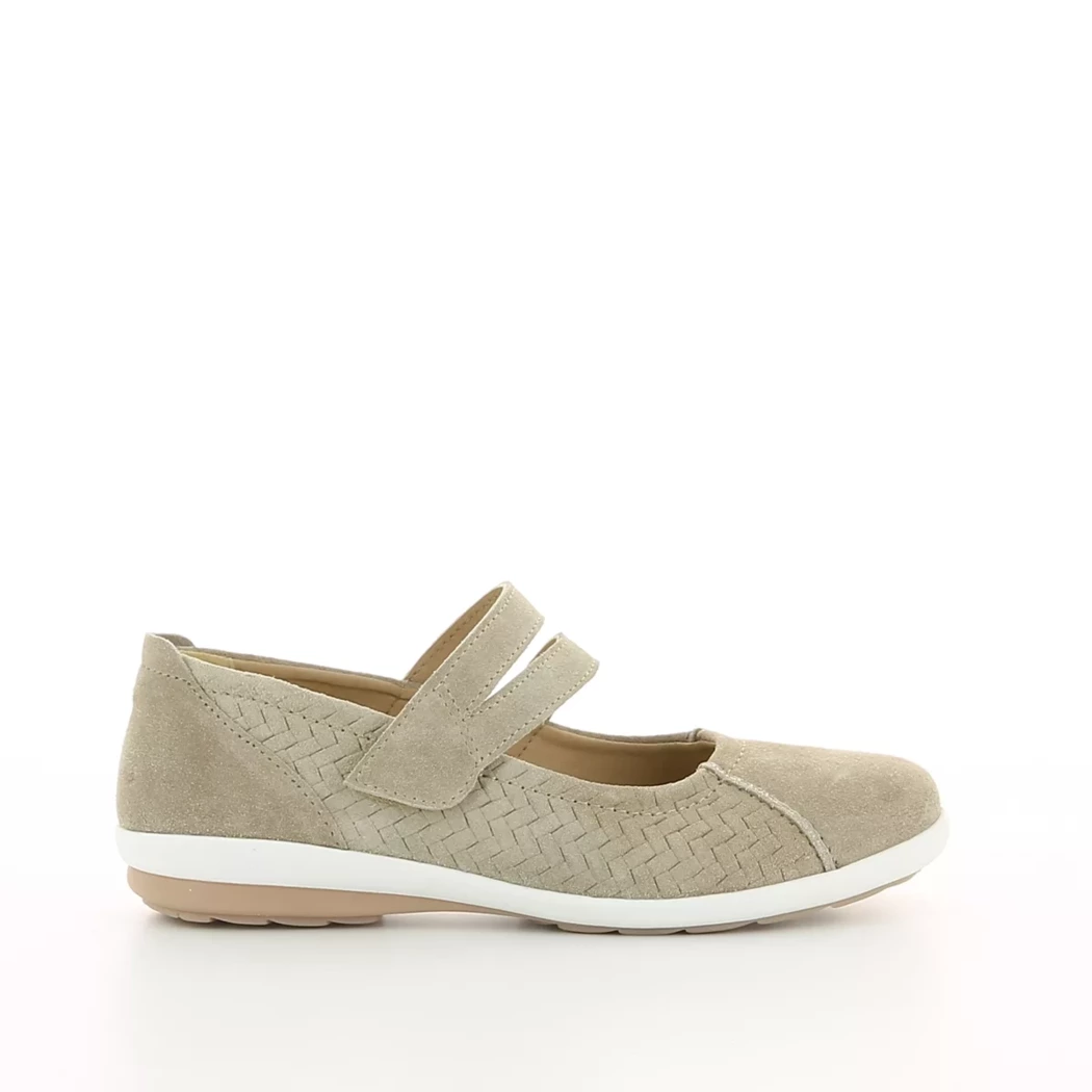 Image (2) de la chaussures Sens - Ballerines Taupe en Cuir nubuck