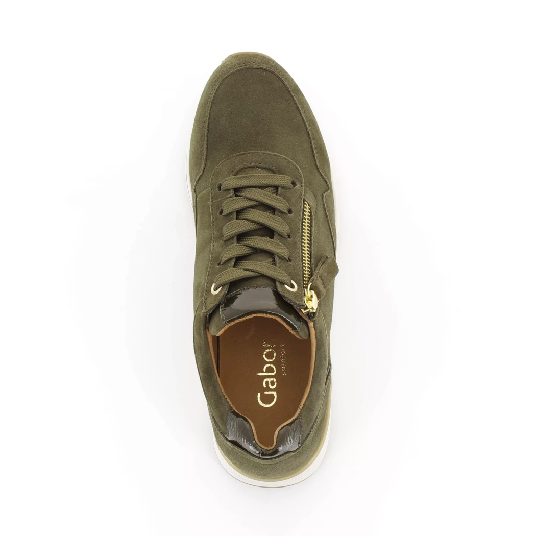 Image (6) de la chaussures Gabor - Baskets Vert en Cuir nubuck