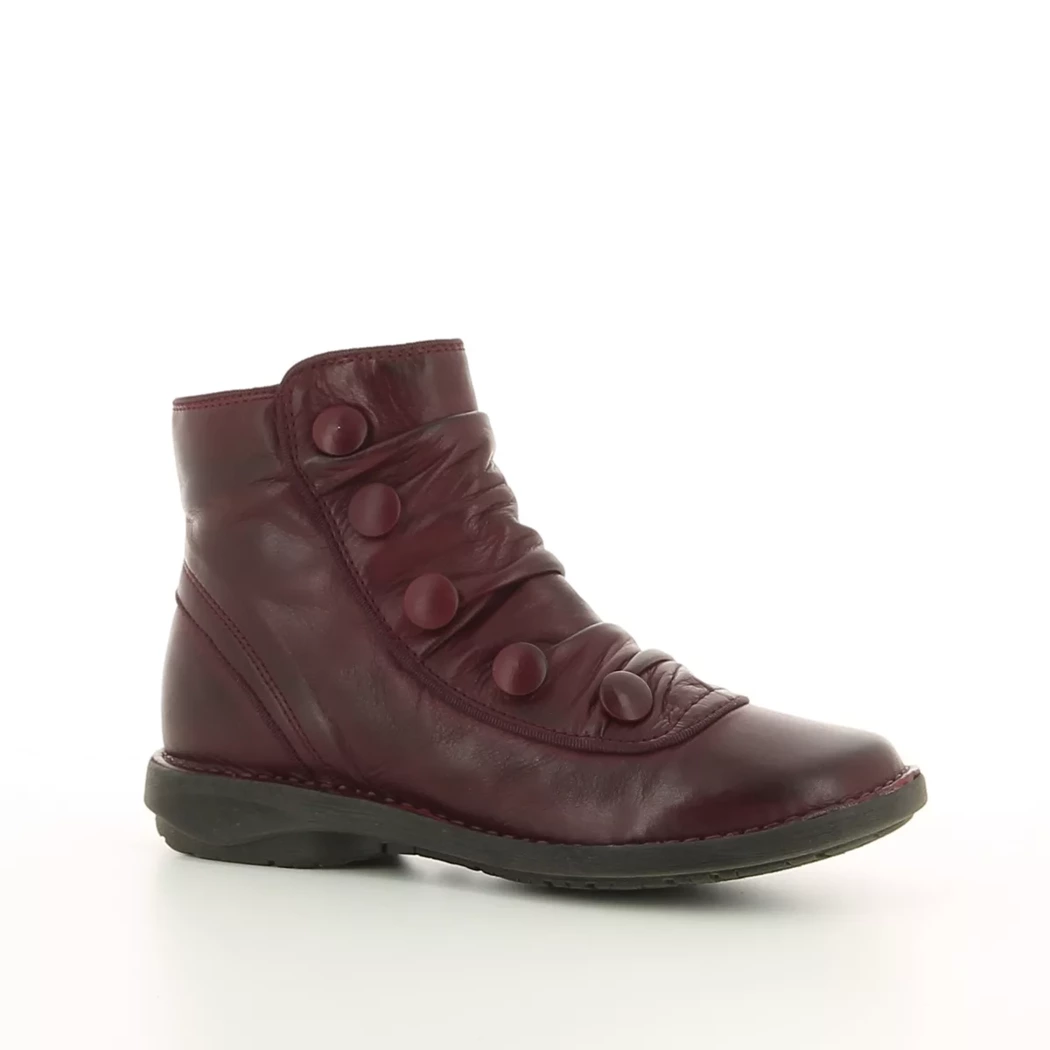 Image (1) de la chaussures Miz Mooz - Boots Bordeaux en Cuir