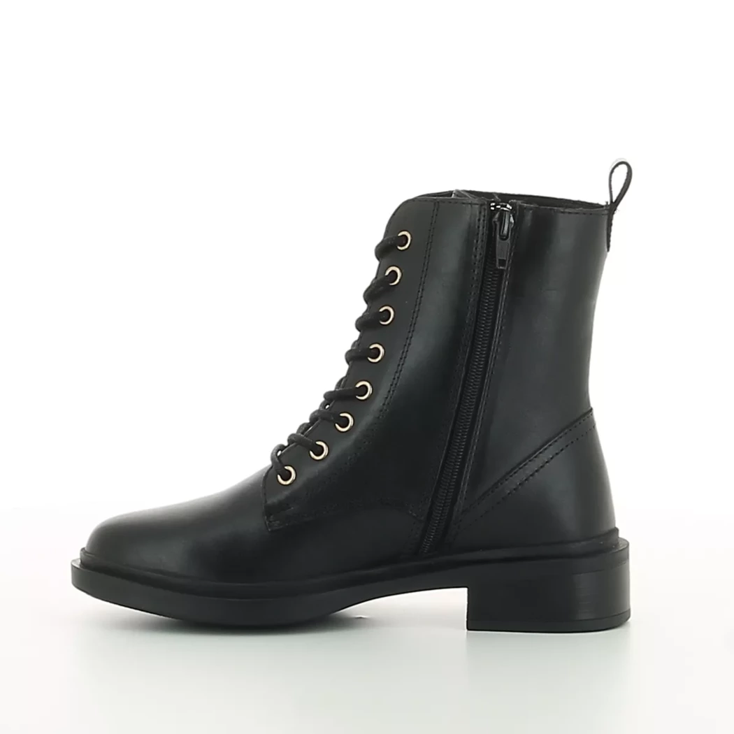 Image (4) de la chaussures Poelman - Bottines Noir en Cuir