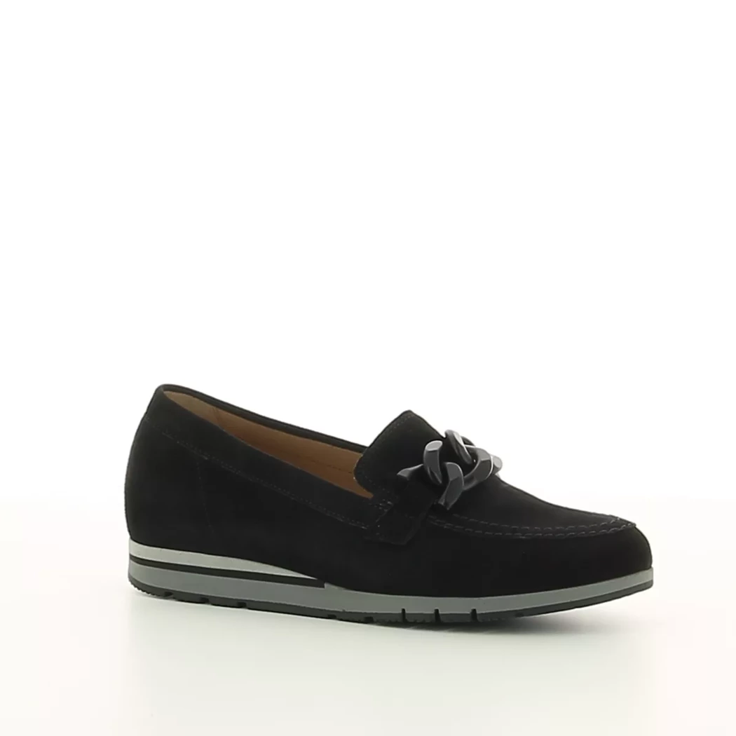 Image (1) de la chaussures Gabor - Mocassins Noir en Cuir nubuck