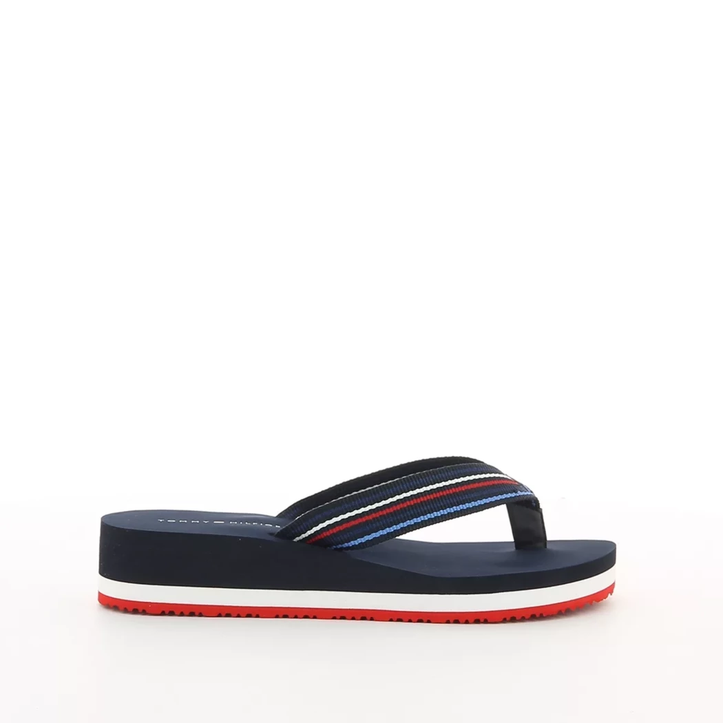 Image (2) de la chaussures Tommy Hilfiger - Tongs et Plage Bleu en Textile