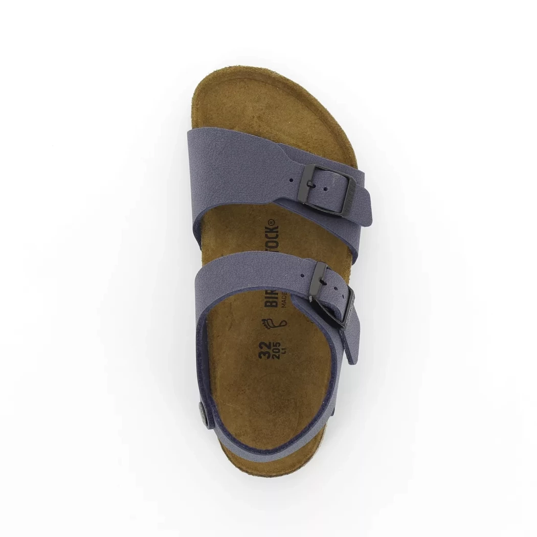 Image (6) de la chaussures Birkenstock - Sandales et Nu-Pieds Bleu en Cuir synthétique