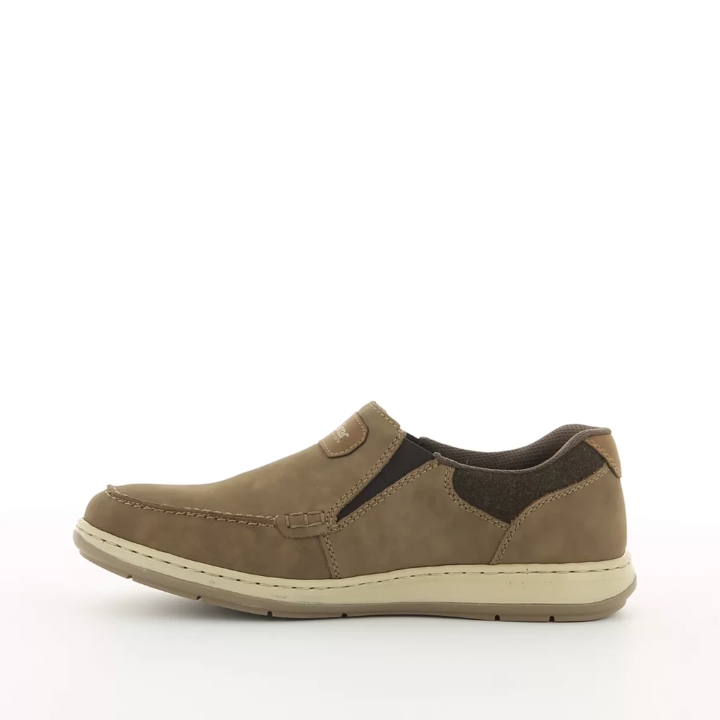 Image (4) de la chaussures Rieker - Mocassins Taupe en Cuir nubuck