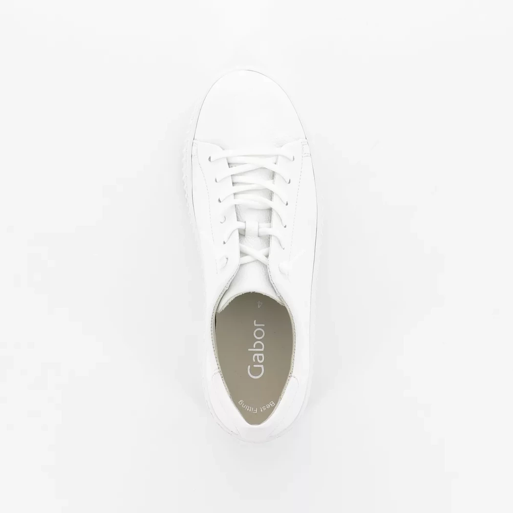 Image (6) de la chaussures Gabor - Baskets Blanc en Cuir