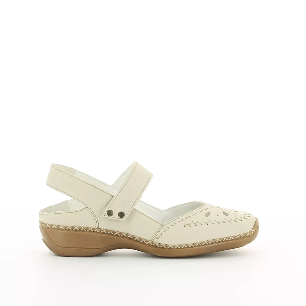 Image (2) de la chaussures Rieker - Escarpins Beige en Cuir