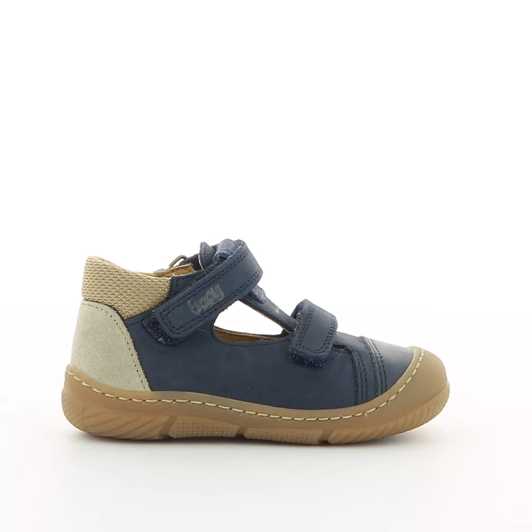 Image (2) de la chaussures Bopy - Bottines ouvertes Bleu en Cuir nubuck