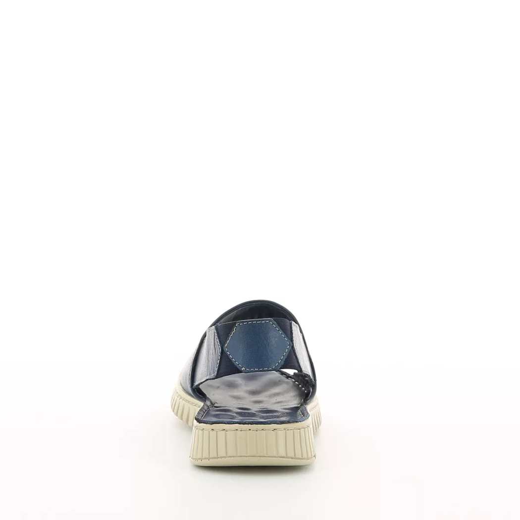 Image (3) de la chaussures Karyoka - Sandales et Nu-Pieds Bleu en Cuir