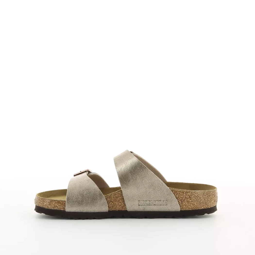 Image (4) de la chaussures Birkenstock - Mules et Sabots Taupe en Cuir synthétique