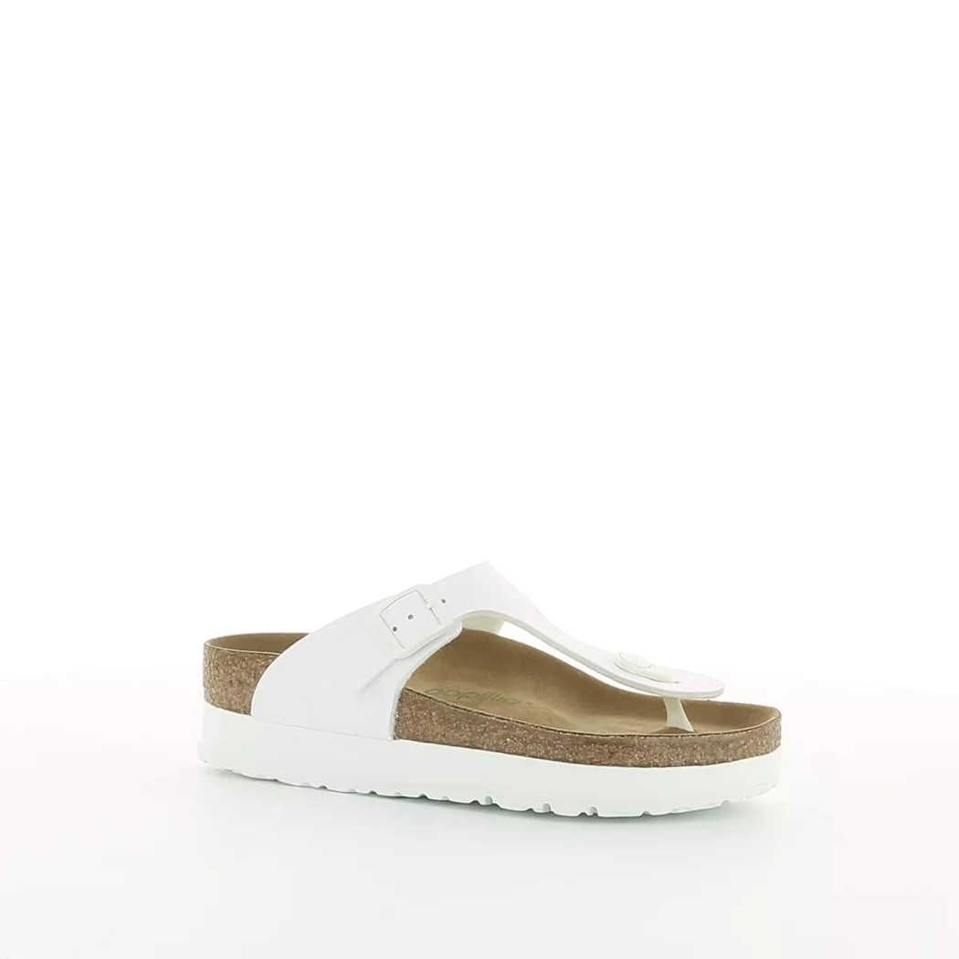 Image (1) de la chaussures Birkenstock - Mules et Sabots Blanc en Cuir synthétique