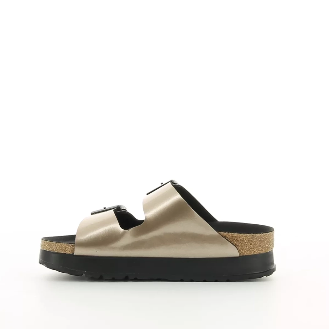 Image (4) de la chaussures Birkenstock - Mules et Sabots Taupe en Cuir synthétique