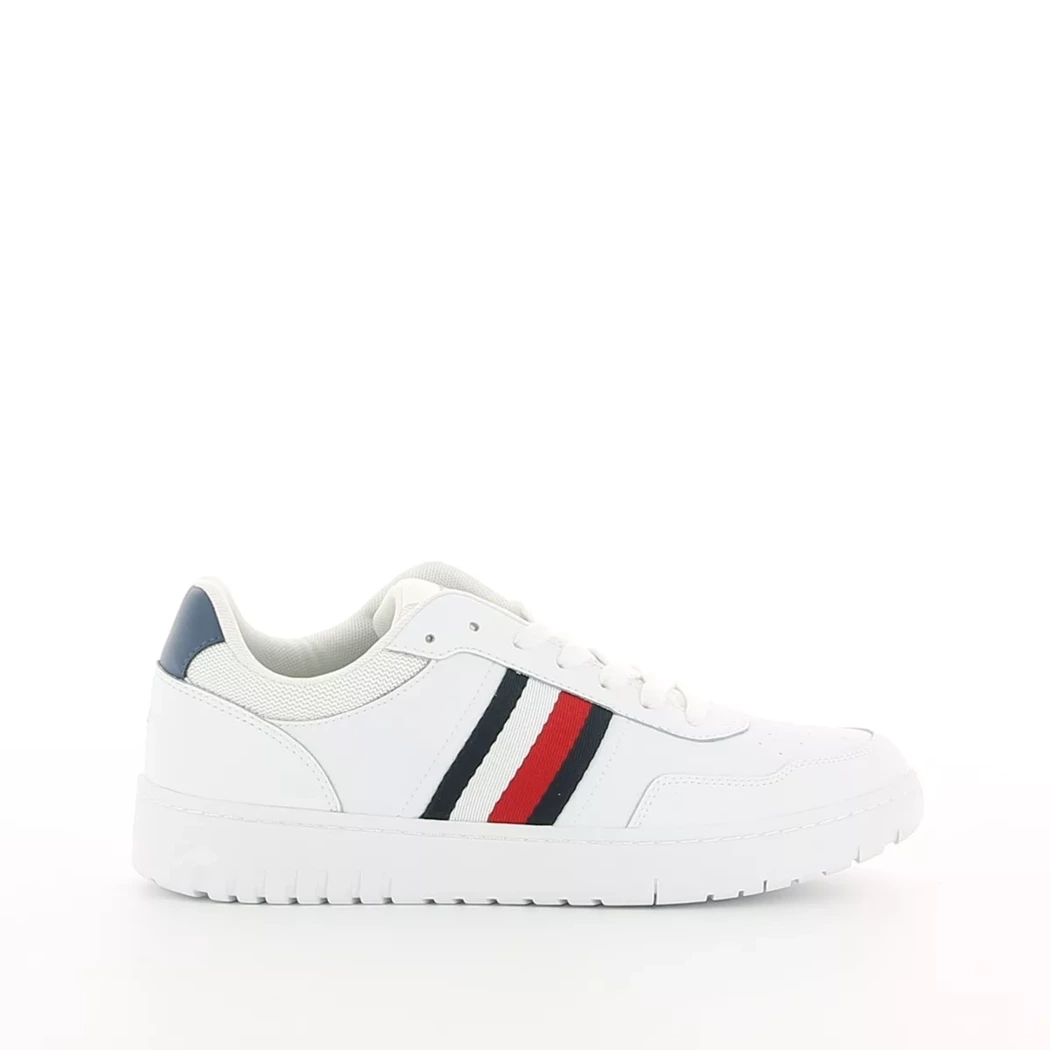 Image (2) de la chaussures Tommy Hilfiger - Baskets Blanc en Cuir et textile