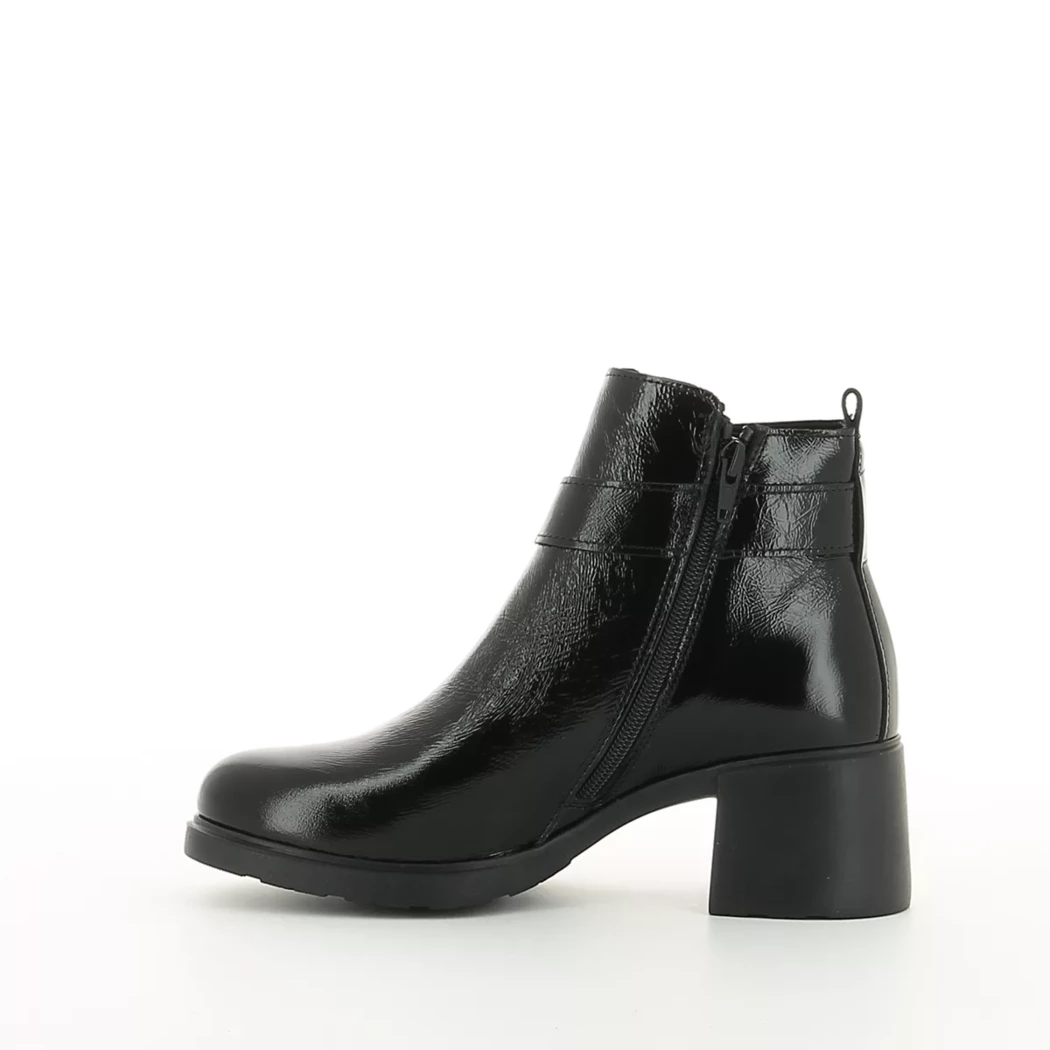 Image (4) de la chaussures Nuit Platine - Boots Noir en Cuir vernis