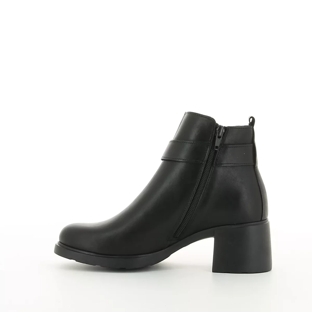 Image (4) de la chaussures Nuit Platine - Boots Noir en Cuir