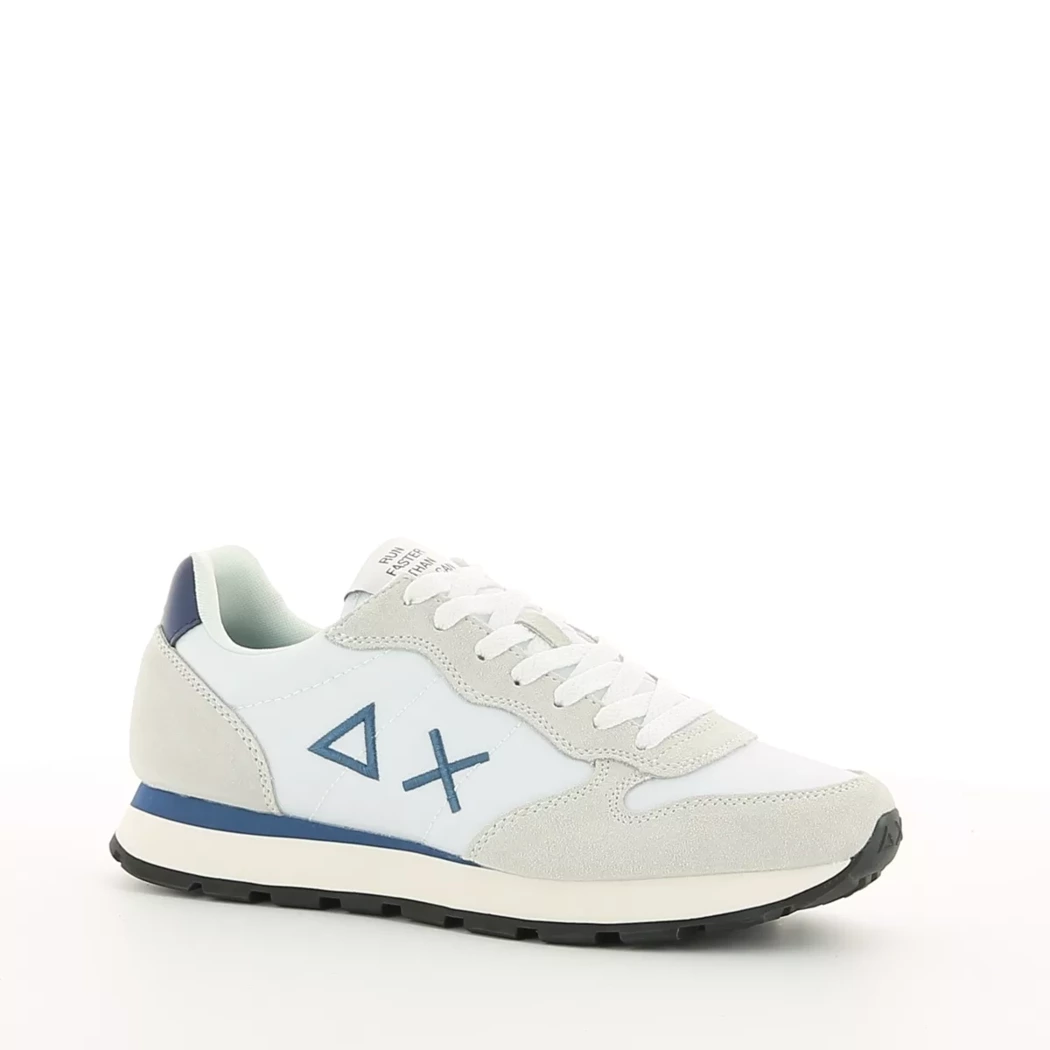 Image (1) de la chaussures Sun68 - Baskets Blanc en Cuir nubuck