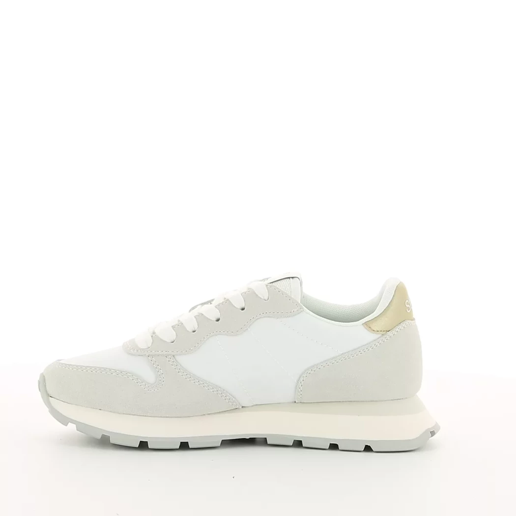 Image (4) de la chaussures Sun68 - Baskets Blanc en Cuir nubuck