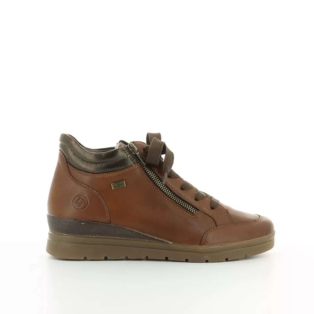 Image (2) de la chaussures Remonte - Bottines Cuir naturel / Cognac en Cuir