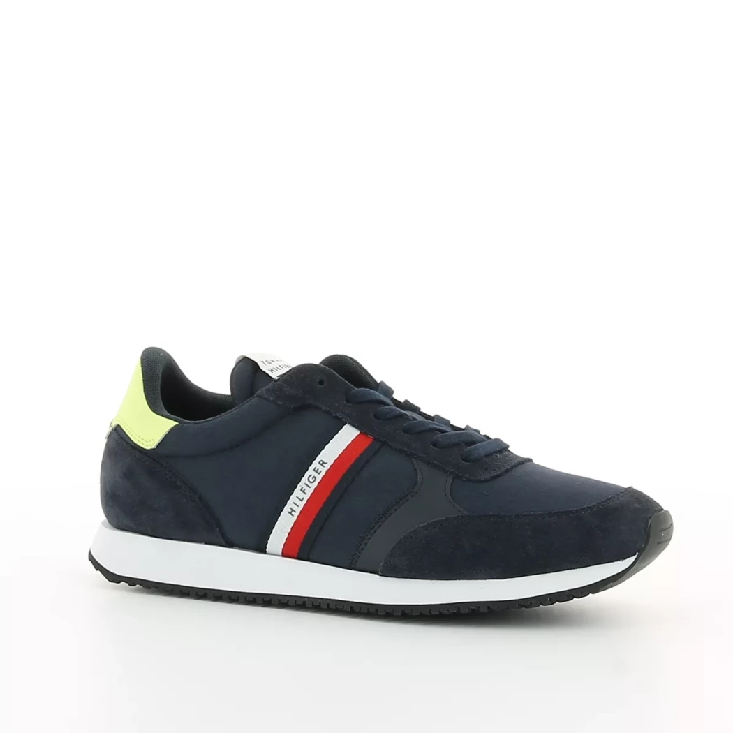 Image (1) de la chaussures Tommy Hilfiger - Baskets Bleu en Cuir nubuck