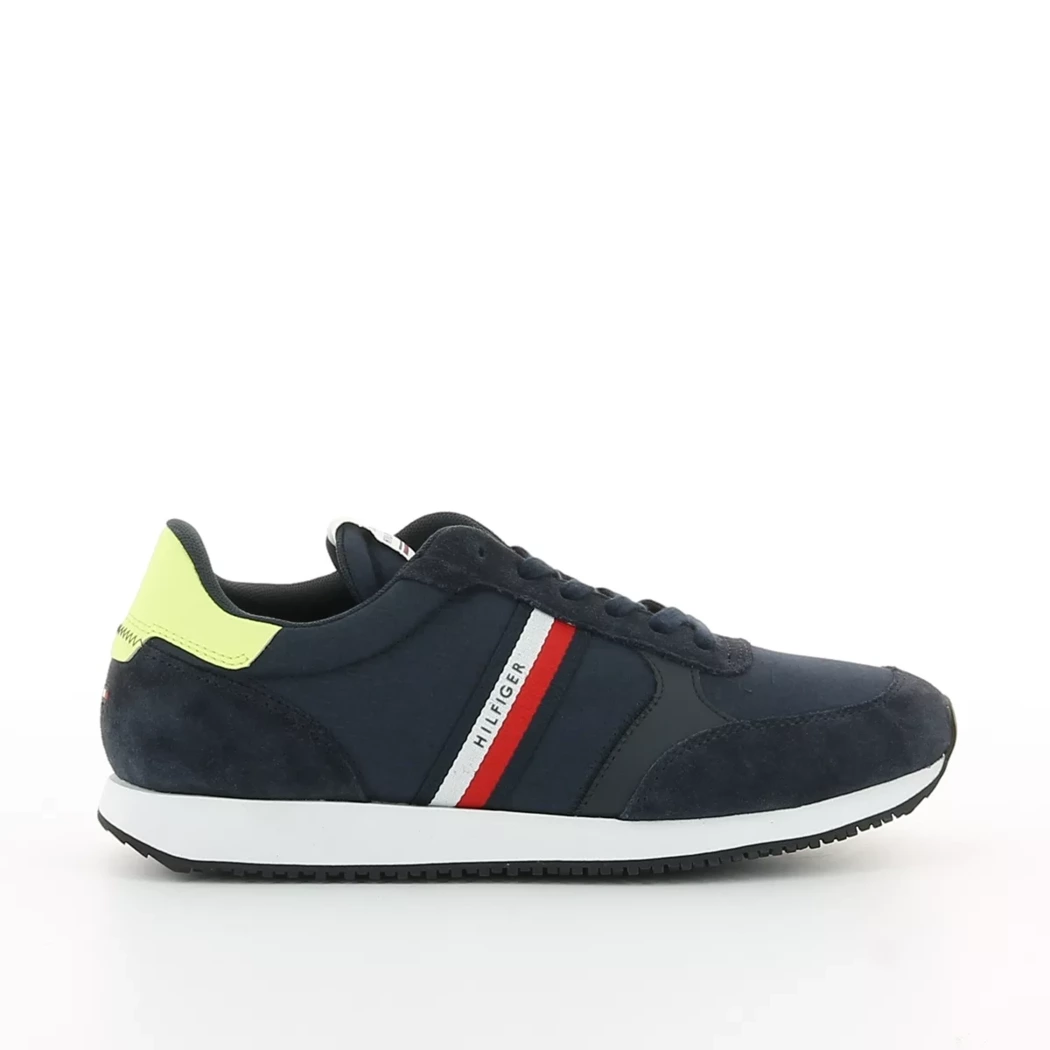 Image (2) de la chaussures Tommy Hilfiger - Baskets Bleu en Cuir nubuck