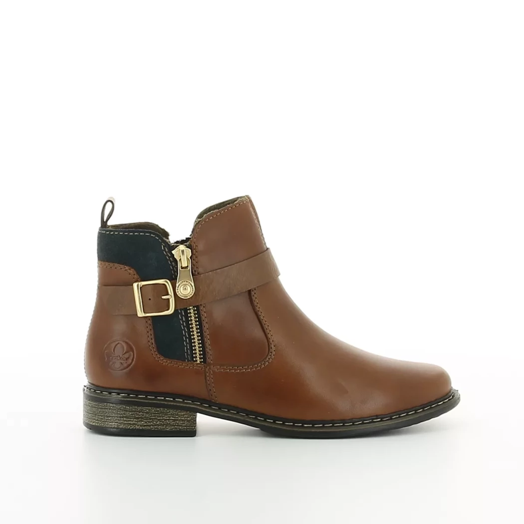 Image (2) de la chaussures Rieker - Boots Cuir naturel / Cognac en Cuir